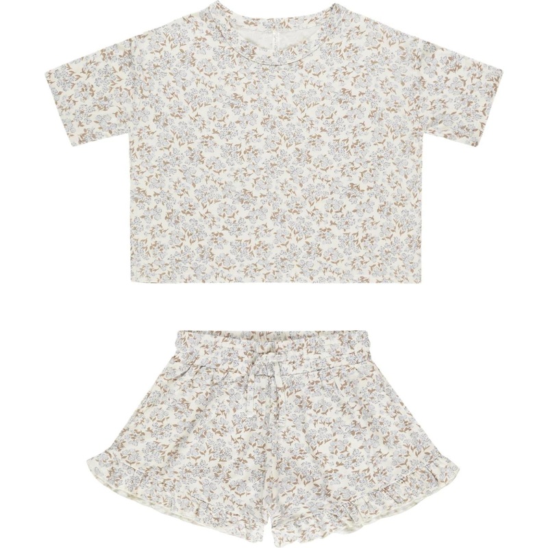 Rylee + Cru Mosie Set || Blue Ditsy