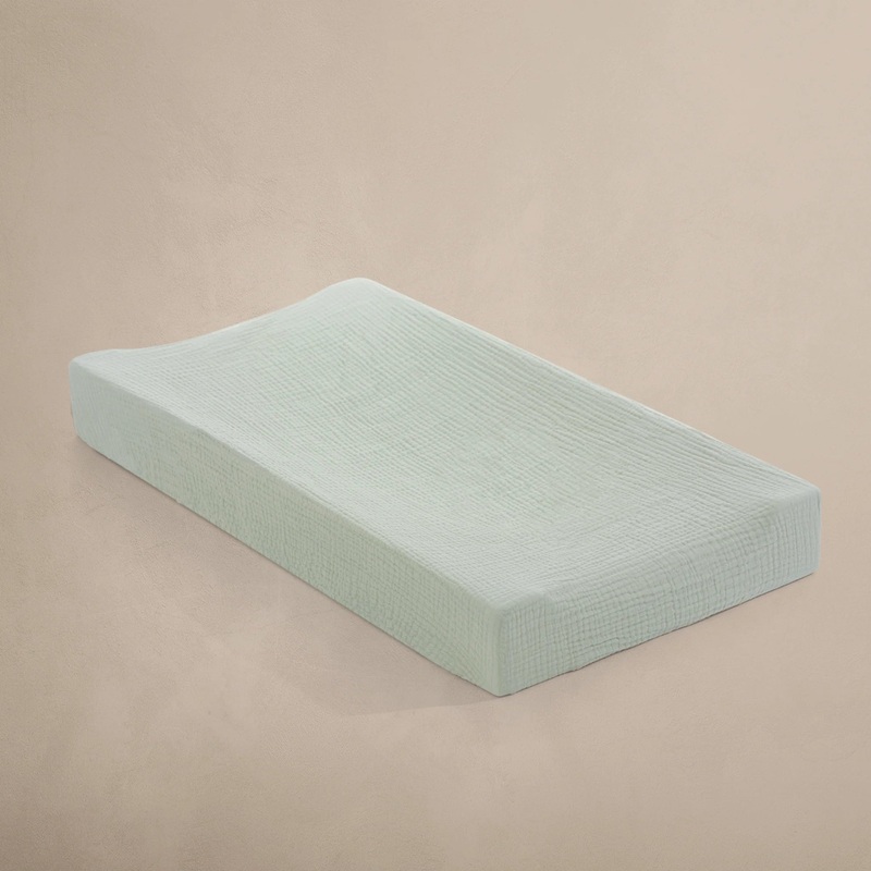 Sea Moss Organic Muslin Change Pad Cover