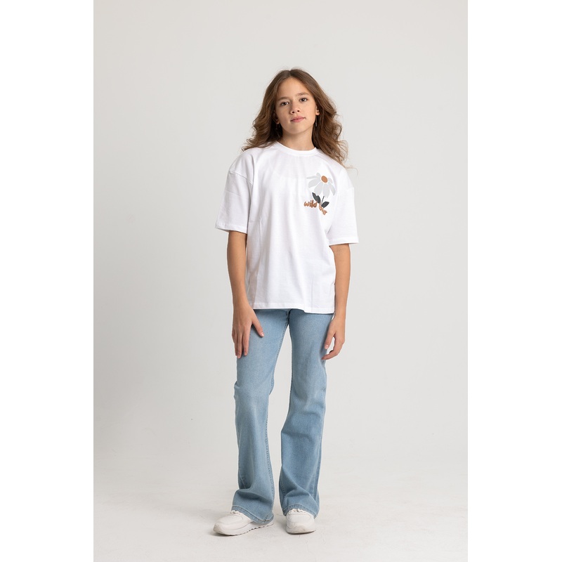 Unisex “WILD FLOWER” Short-Sleeved T-Shirt  White