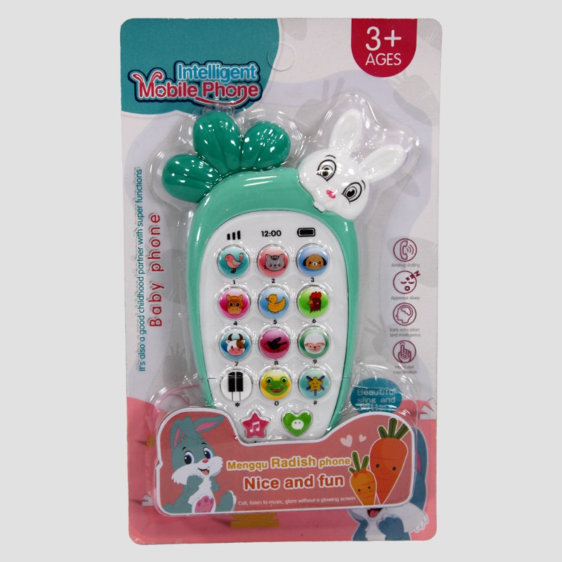 Carrot Music Phone  Interactive Fun for Babies, Green