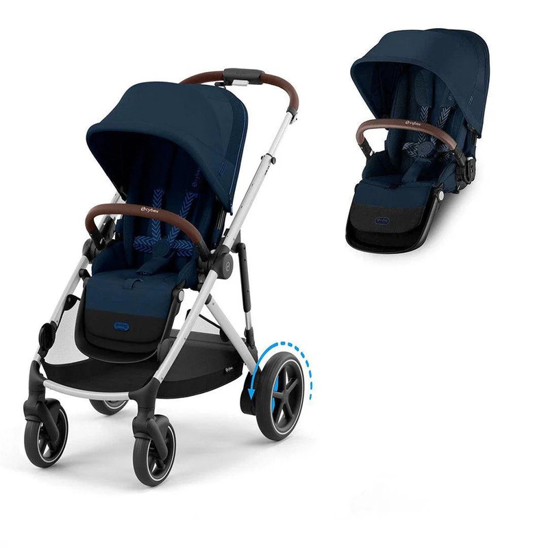 Cybex eGazelle S Double Pushchair (2 seats) – Ocean Blue