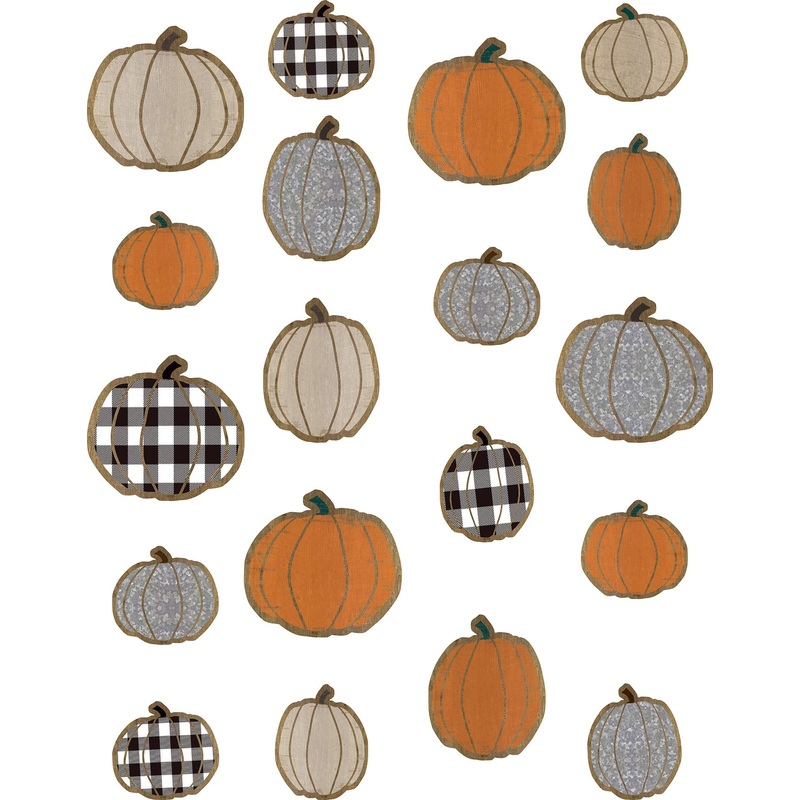 Home Sweet Classroom Pumpkins Accents – Assorted Sizes(C)