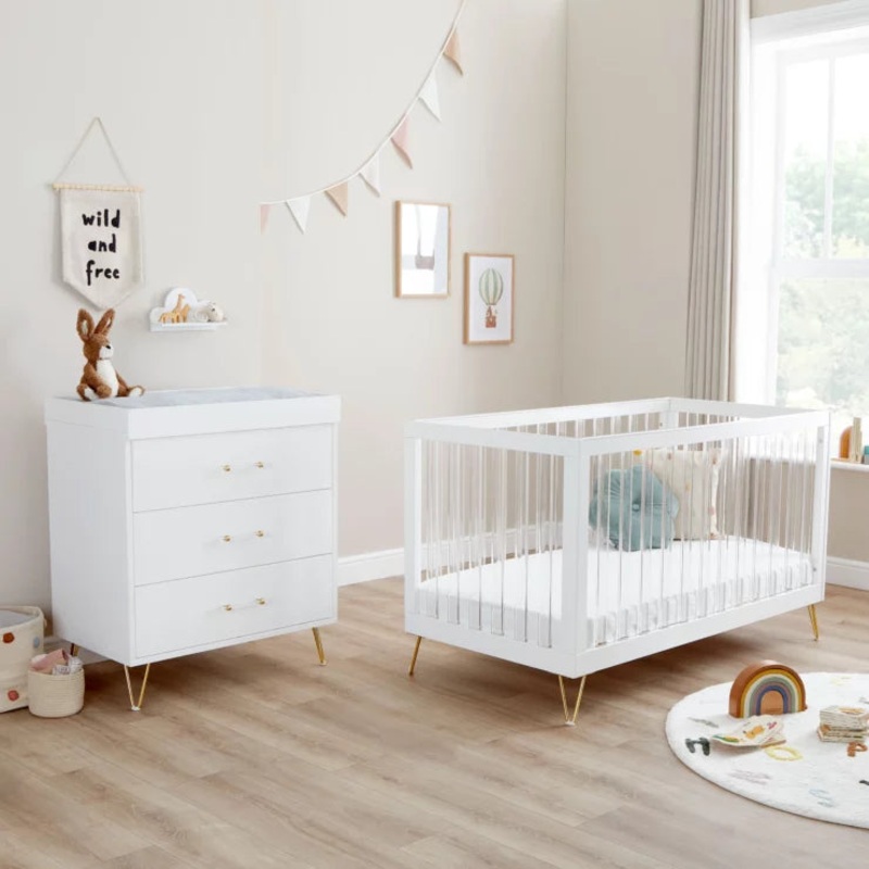 Kimi XL Acrylic 2 Piece Nursery Furniture Set – KIMI