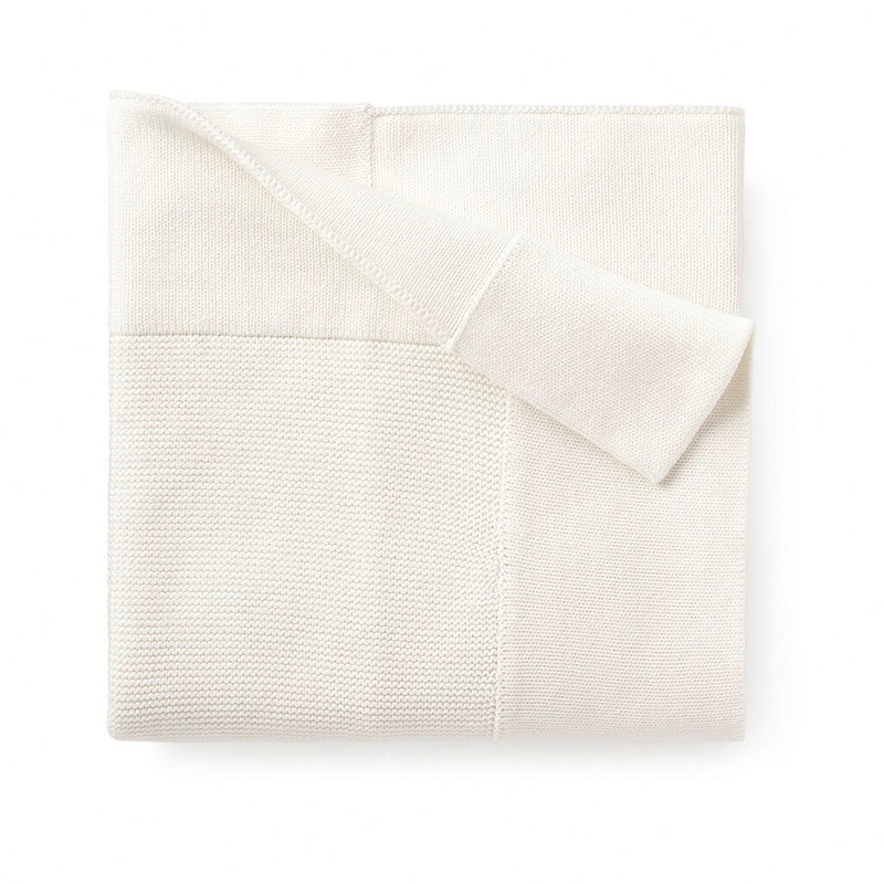 Knit Blanket Whisper White