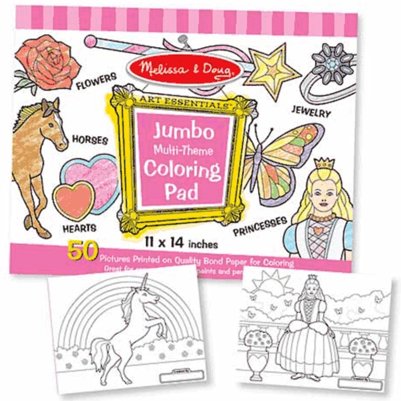 Melissa & Doug Jumbo Coloring Pad – Pink