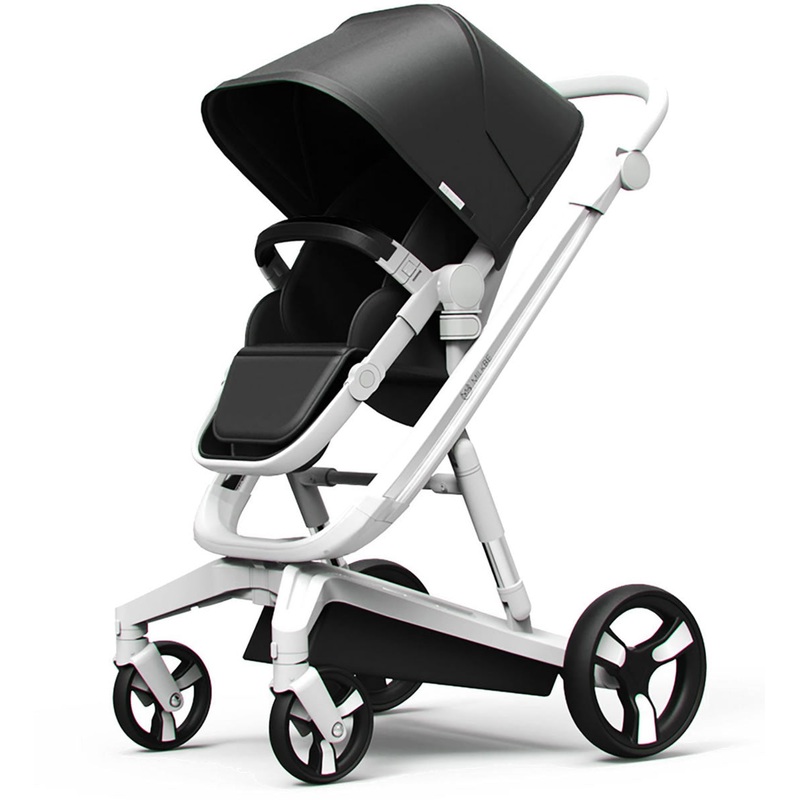Milkbe Lullaby Auto Stopping Stroller – Black