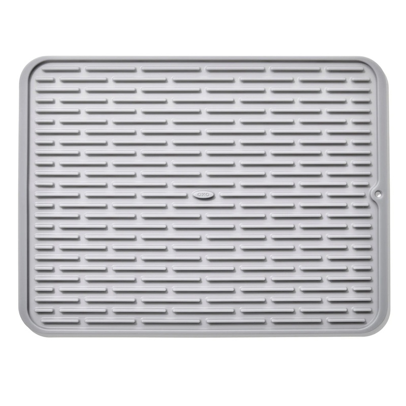 OXO Silicone Dish Drying Mat – Gray (Large)