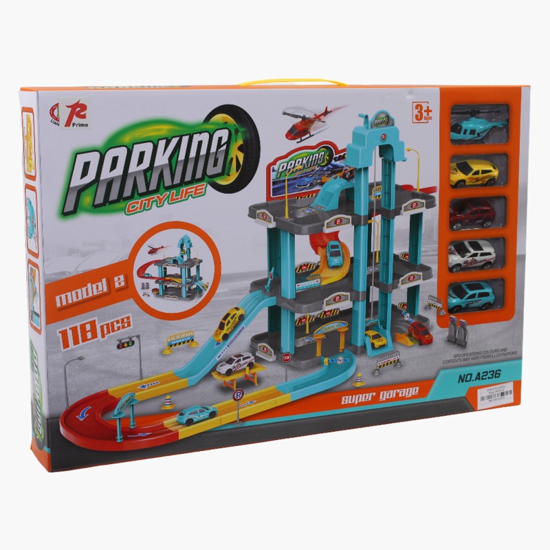 Parking City Life – Create Your Own Race Set  118 Pieces
