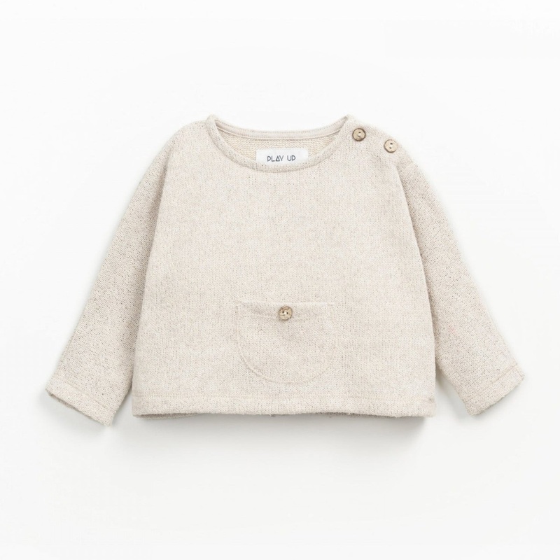 Play Up – Lightweight Knit Top – Oatmeal
