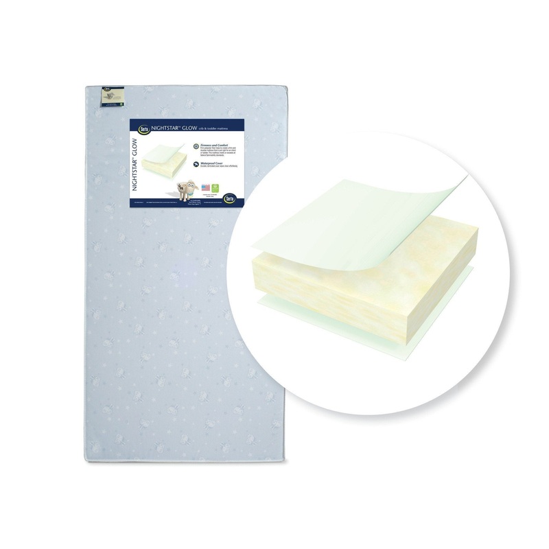 Serta Nightstar Glow Crib & Toddler Mattress