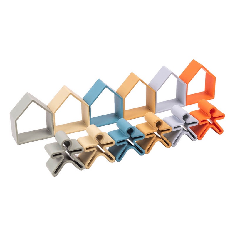 Silicone Kids & Houses 6 Pack Nature