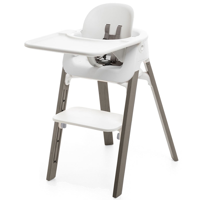 Stokke Steps Complete High Chair – White/Hazy Grey