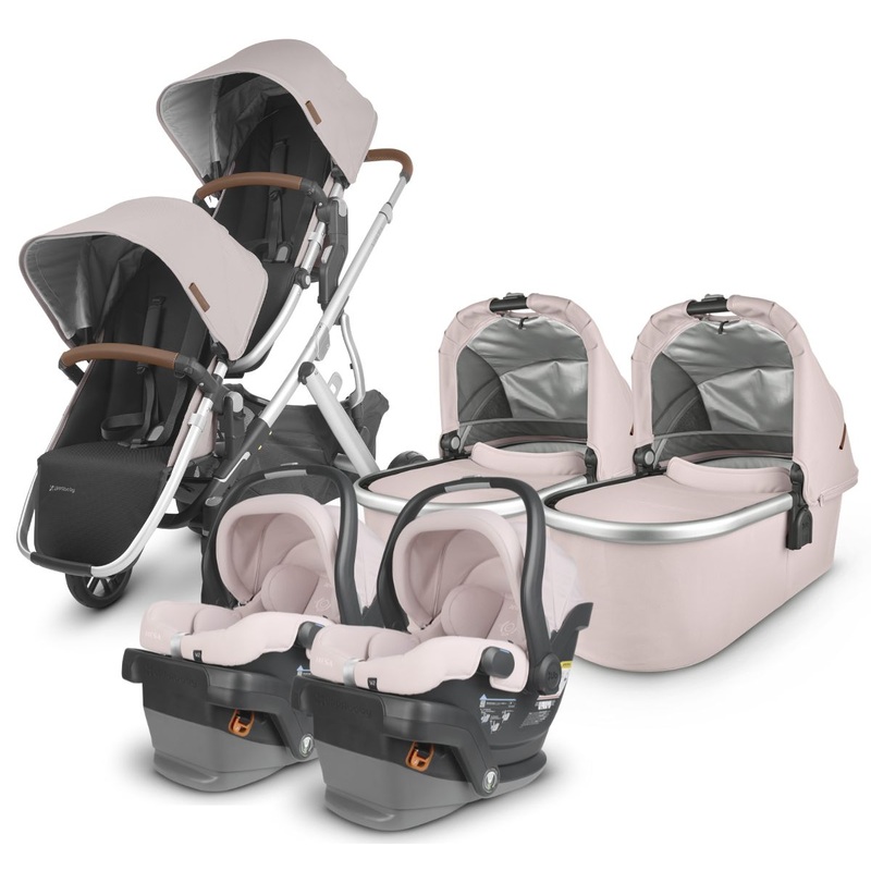 UPPAbaby VISTA V2 Twin Double Stroller + MESA V2 Travel System Bundle – Alice / Alice