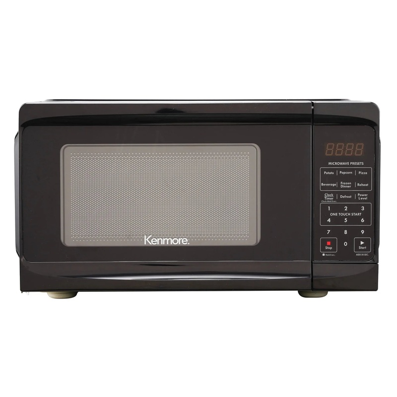 0.7 cu-ft Microwave – Black (See Description)