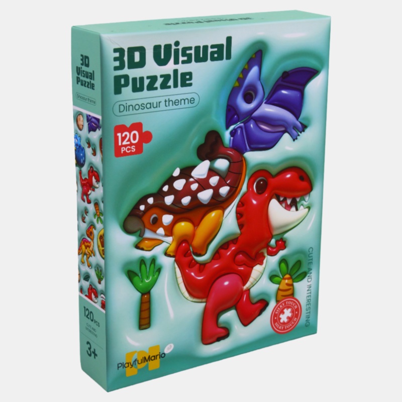 3-D Visual Puzzle – Dinosaur Theme