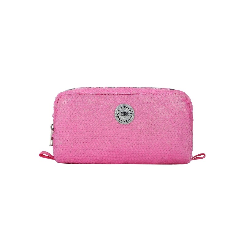 Cubs Pink Sequin Pencil Case