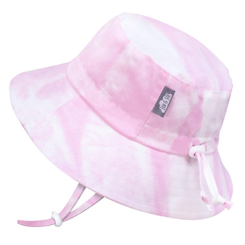 Kids Cotton Bucket Hat Pink Tie-Dye