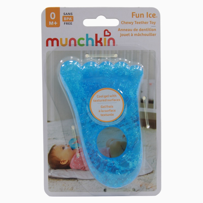 Munchkin Fun Ice Foot Chewy Teether – Blue – 0 months +