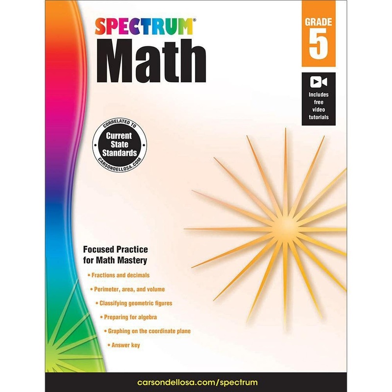 Spectrum Math Workbooks – Grade 5