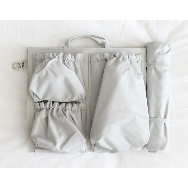 ToteSavvy Mini Bag Organizer – Soft Grey