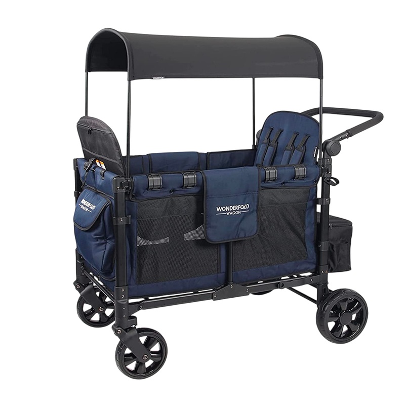 Wonderfold W4 Elite Stroller Wagon, 2023, Noble Navy