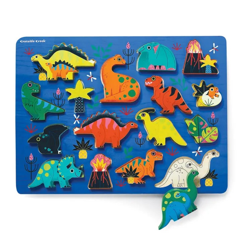 16-Piece Wood Puzzle – Dinosaur