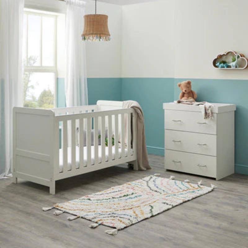 Babymore Caro 2 Piece Room Set – White Wash