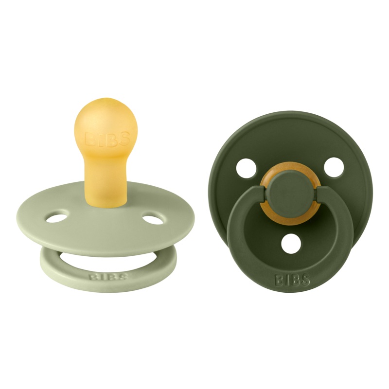 BIBS Pacifier 2 Pack – Sage + Hunter Green