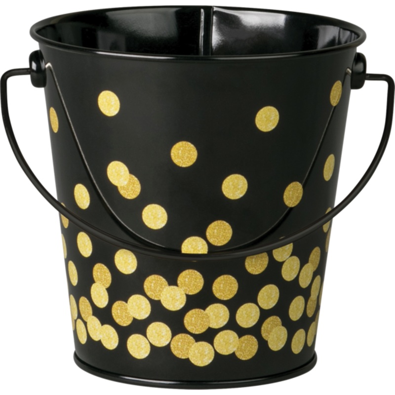 Black Confetti Bucket(C)