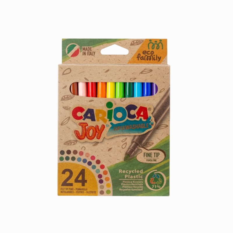 Carioca Joy Super Washable Pens  24 Colors