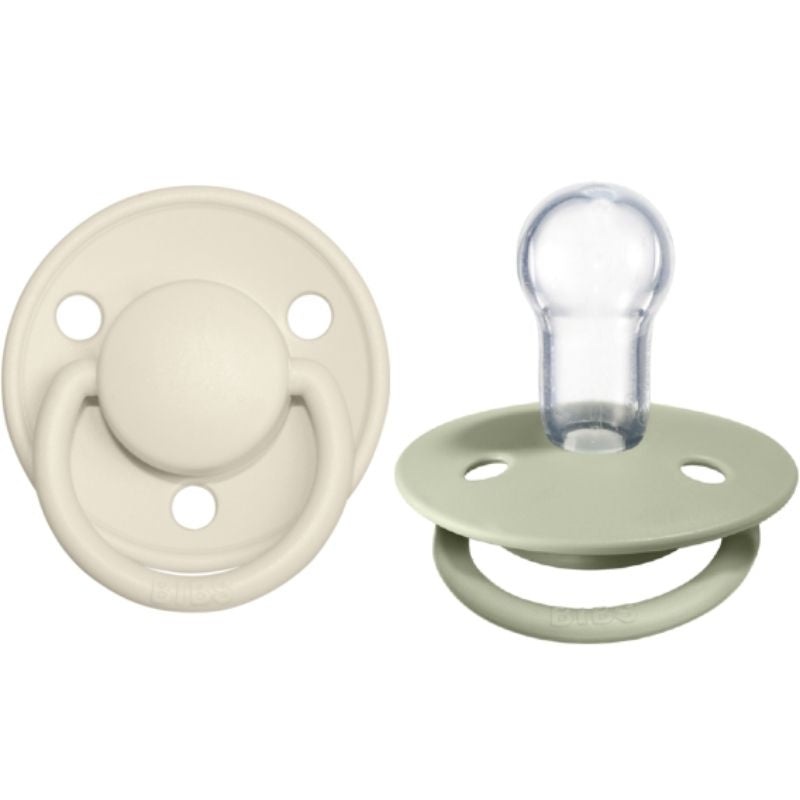 De Lux Silicone Natural Pacifier – 2 Pack