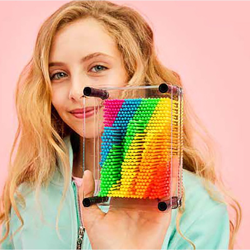 Iscream Rainbow Pin Art