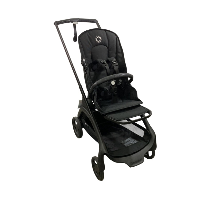 Bugaboo Dragonfly Stroller, 2023, Black, Midnight Black, Midnight Black