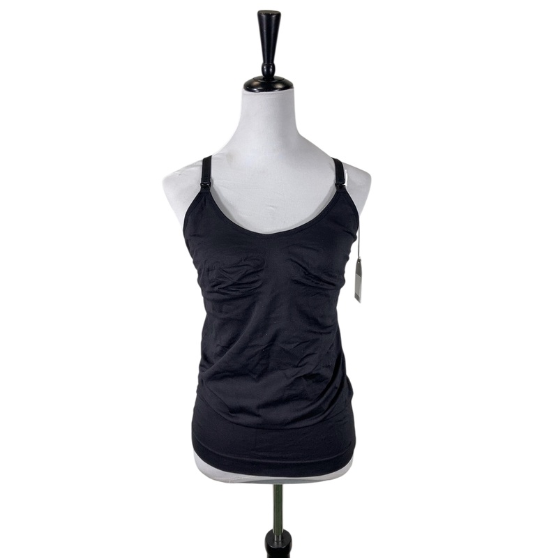 Cake Maternity Toffee Seamless Nursing Tank, Black, Medium