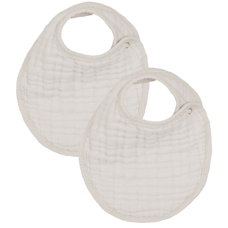 Cloud Muslin Bib 2 Pack – Grey