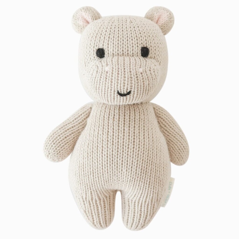 cuddle + kind Baby Hippo in Pebble