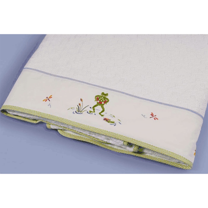 Gordonsbury Froggy Pond Cotton Cable Blanket