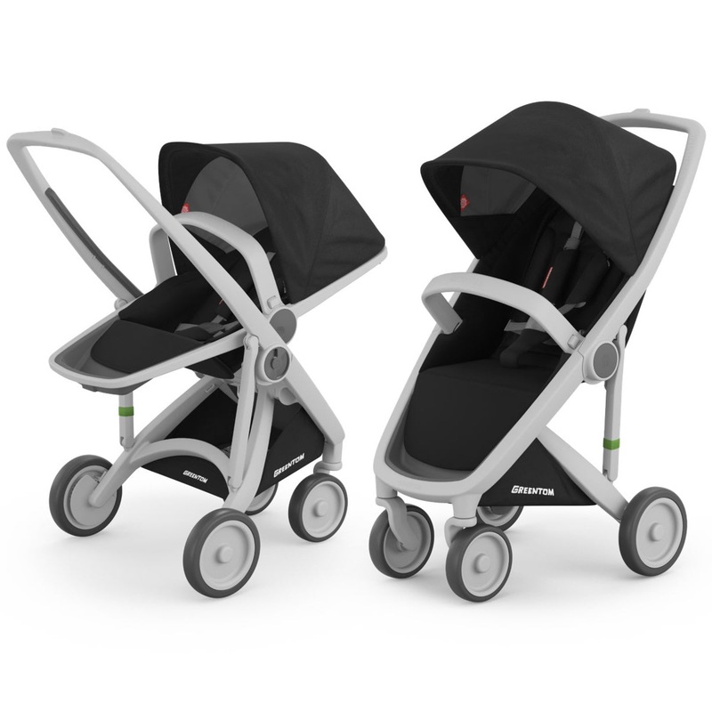 Greentom 2 in 1 Stroller – Grey/Black