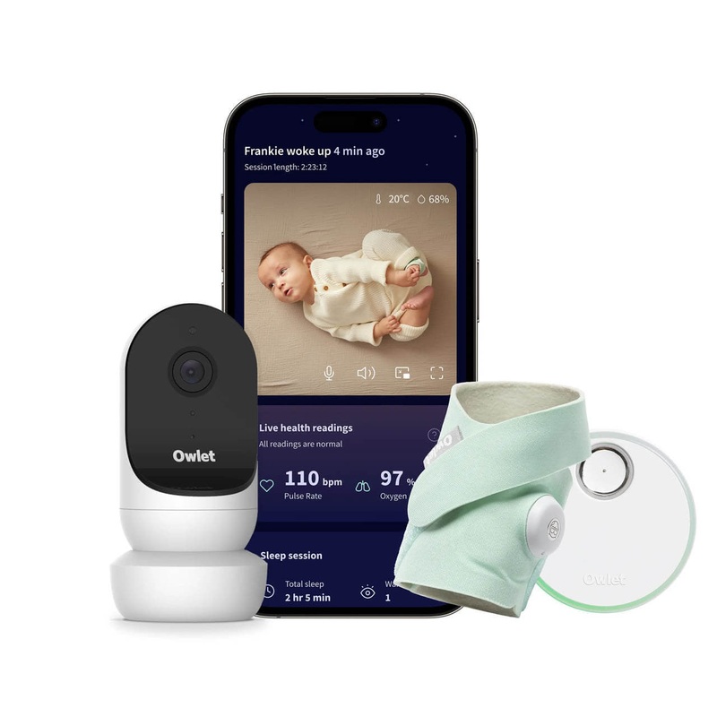 Owlet Dream Duo – Set of Dream Sock + Cam 2 – Mint