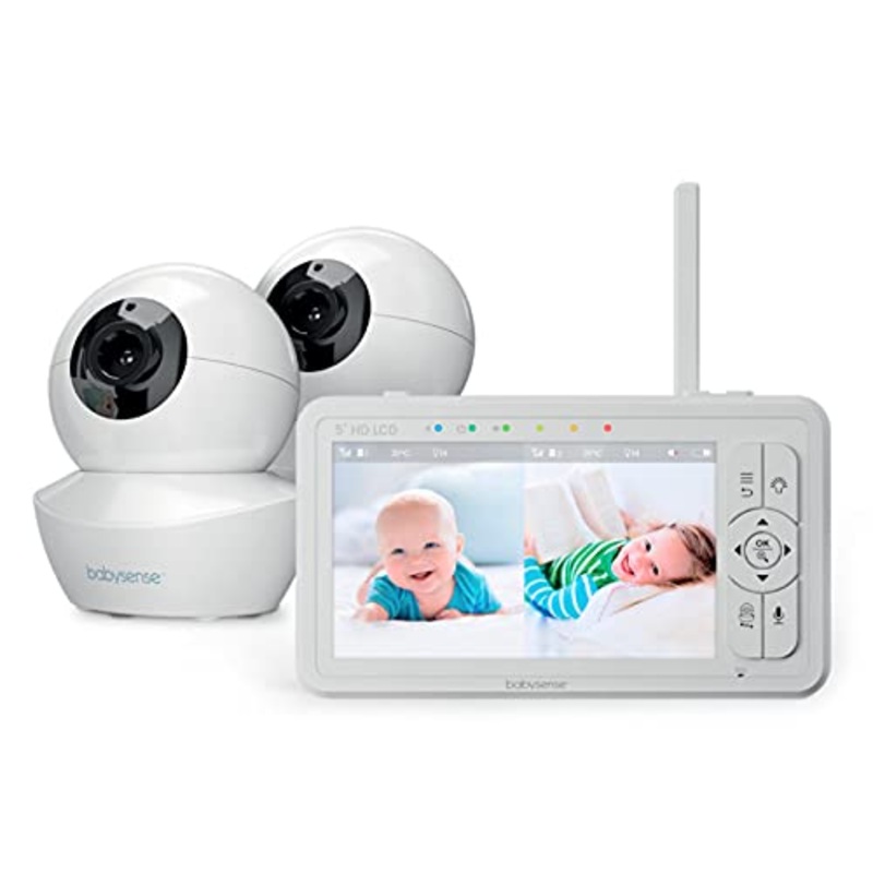 Babysense HD 5″ Split-Screen Video Baby Monitor