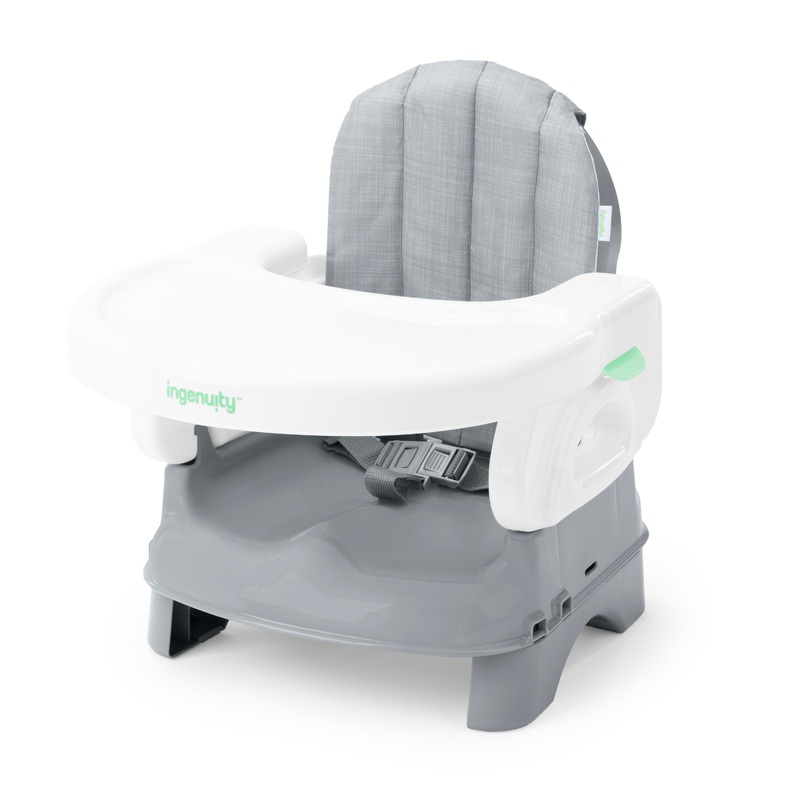 Ingenuity Deluxe Comfort Folding Baby Booster – Grey