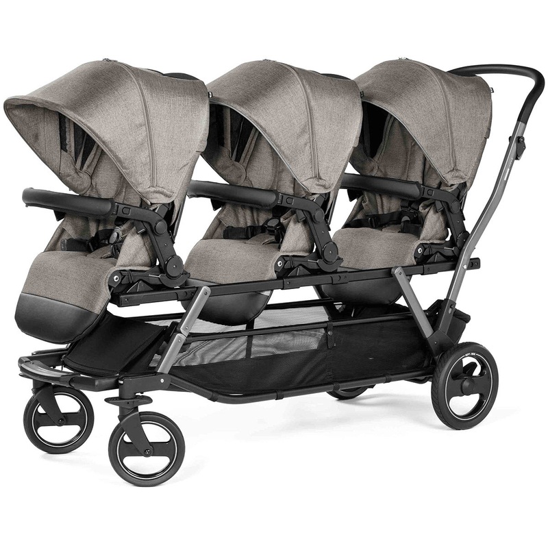 Peg Perego Triplette Piroet Stroller Bundle – City Grey