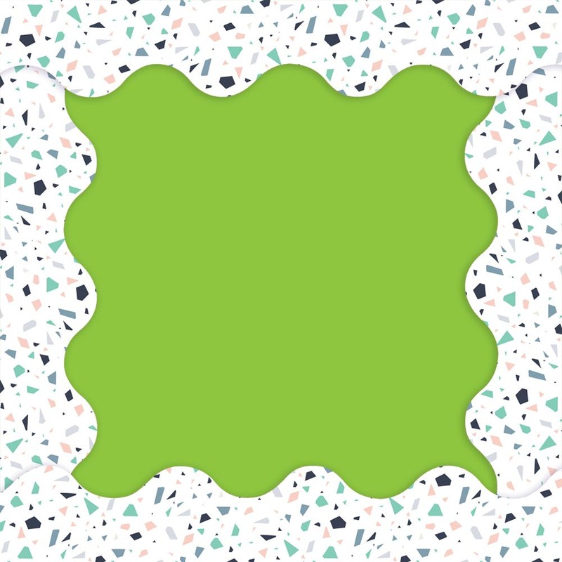 Simply Sassy White Terrazzo Deco Trim