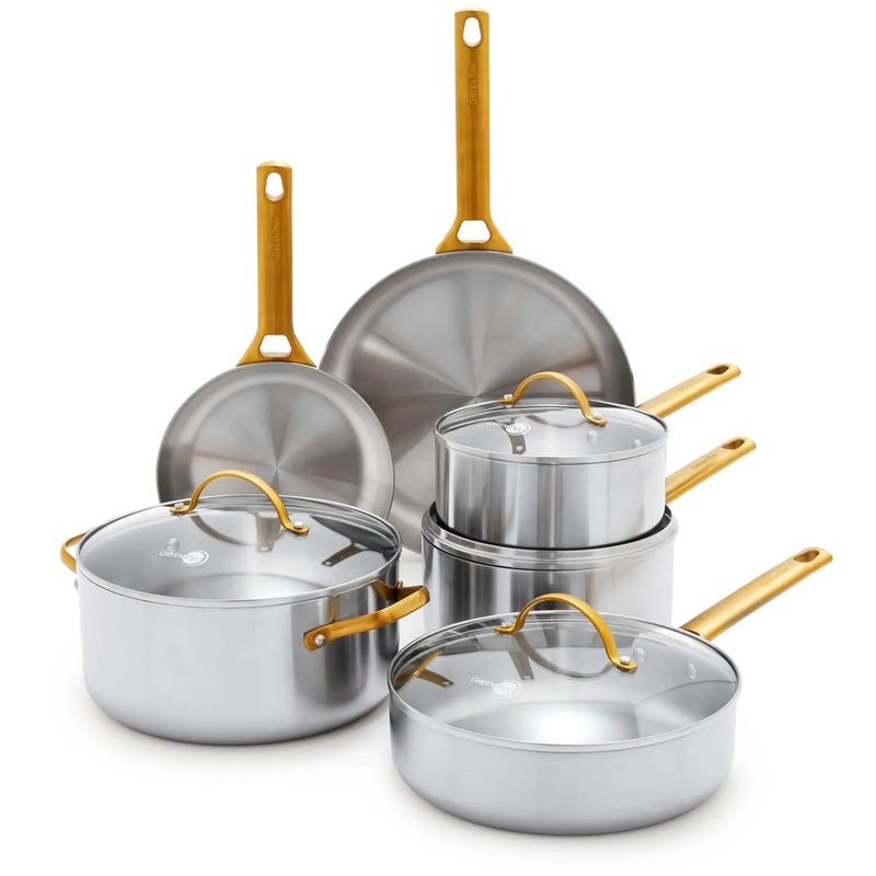 Stainless Steel Tri-Ply Reserve 10 Piece Cookware Set
