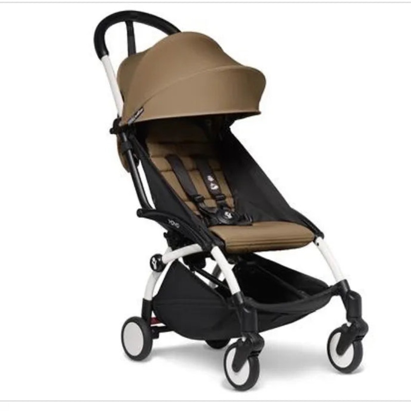 Ultra Compact Complete 6+ Stroller – White/Toffee (See Description)