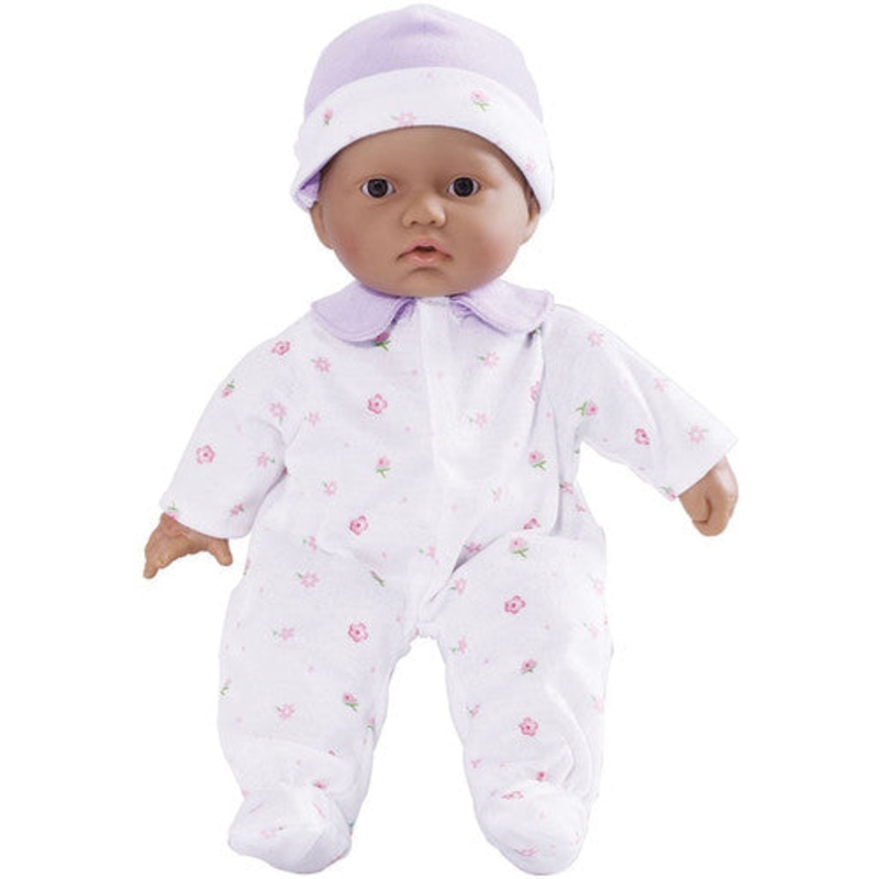 11″ La Baby Soft Baby Doll, Purple w/Blanket, Hispanic