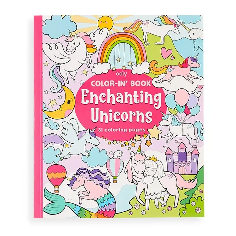 Color in Book Enchanting Unicorns