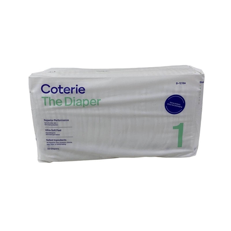 Coterie Size 1 Diapers, 33 Count