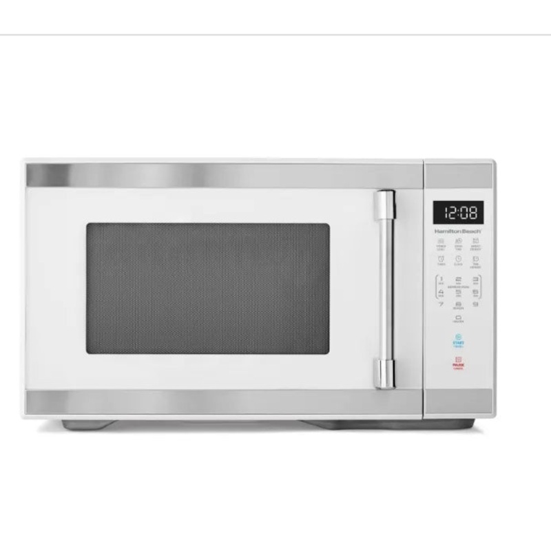 Hamilton EM0P042YJ-P0HA00 Beach 1.1 Cu Ft Countertop Microwave Oven in White and