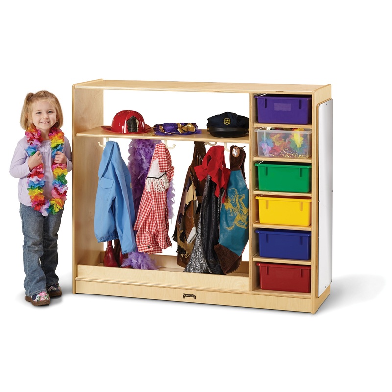 Jonti-Craft Dress-Up Storage  with Colored Tubs